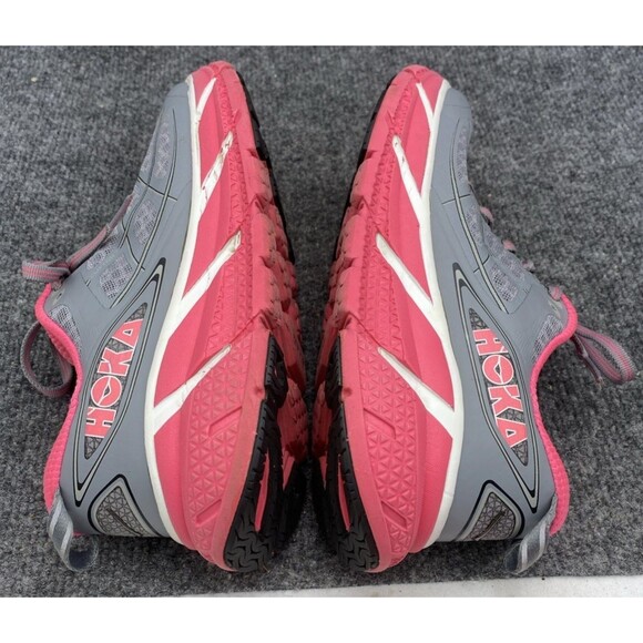 Womens Hoka Clifton 2 Running Shoes Gray Pink GNPN Size 6.5 US Road Trail - Picture 11 of 13